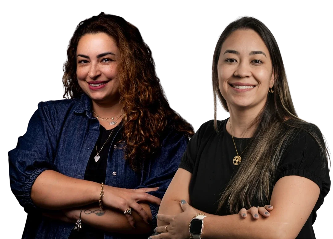 Jaciani Rizziolli e Jessica Kuronuma, fundadoras da Bridge HR